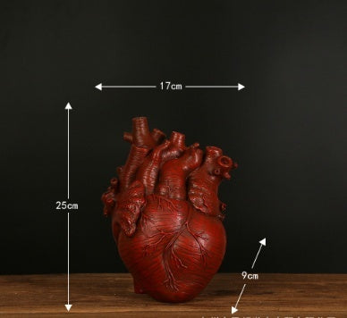 "Heart-Shaped Nordic Style Flower Vase – Artistic Desktop Plant Pot & Home Décor Ornament, Perfect Gift"