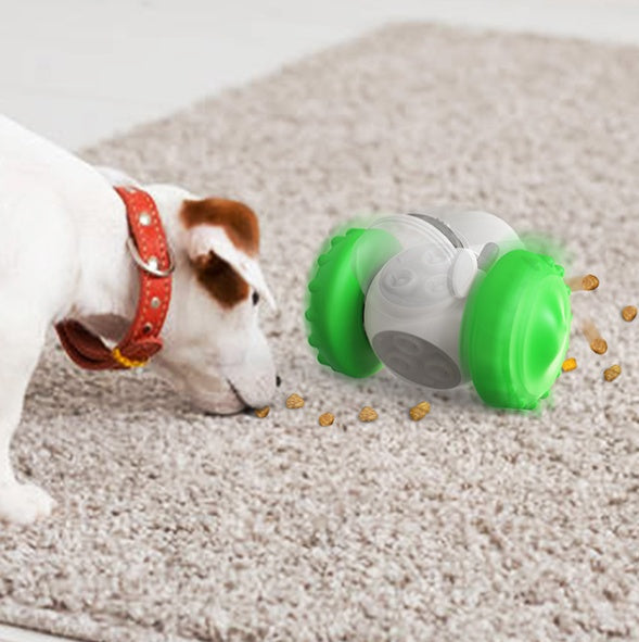 "Interactive Slow-Feed Balance Car Toy – Multifunctional Smart Feeding Toy for Cats & Dogs"