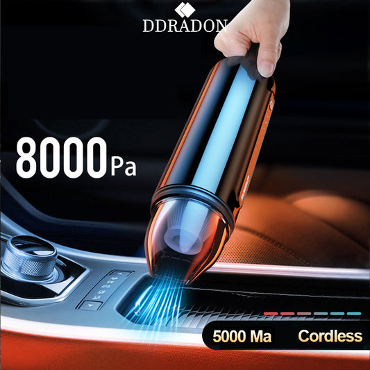 "Wireless Rechargeable Car Vacuum Cleaner – Powerful Mini Portable High-Power Auto Vacuum"