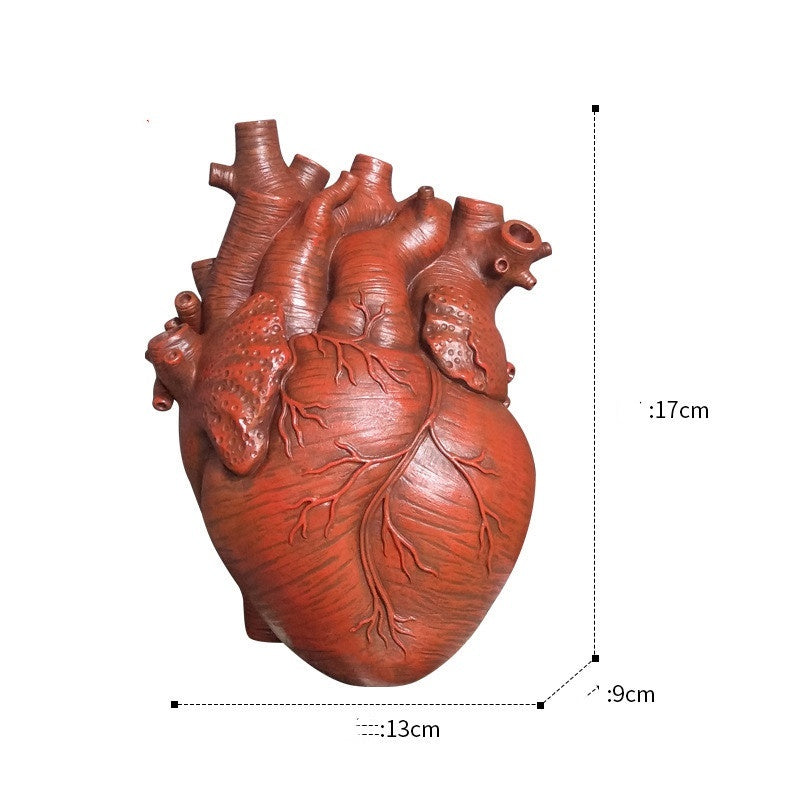 "Heart-Shaped Nordic Style Flower Vase – Artistic Desktop Plant Pot & Home Décor Ornament, Perfect Gift"