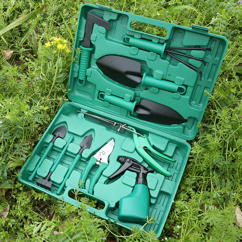 "10-Piece Gardening Tool Set – Complete Hand Tools Kit for Planting, Pruning & Digging"