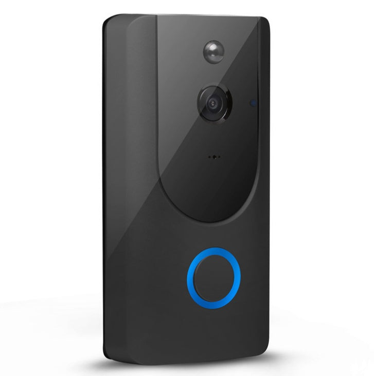 "Smart WiFi Video Doorbell Camera with Night Vision – Wireless IP Door Bell, Visual Intercom & Chime Security System"