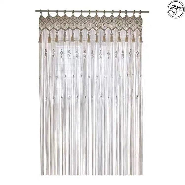 "Bohemian Hand-Woven Tapestry Curtain – Wedding Backdrop, Room Partition & Decorative Hanging"