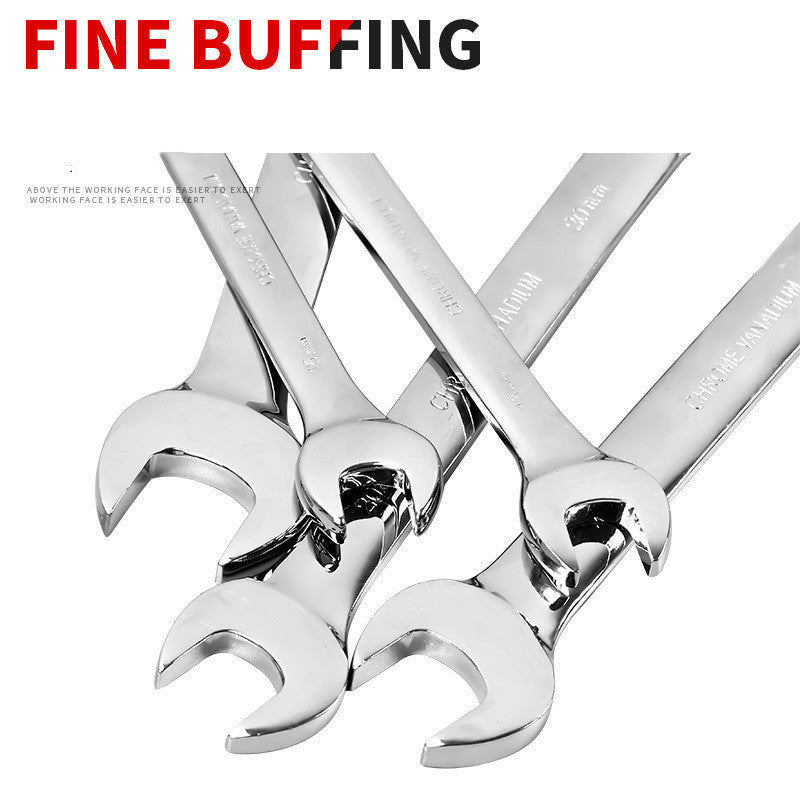 "Automatic Ratchet Combination Wrench – Mechanical Quick-Release Hand Tool"