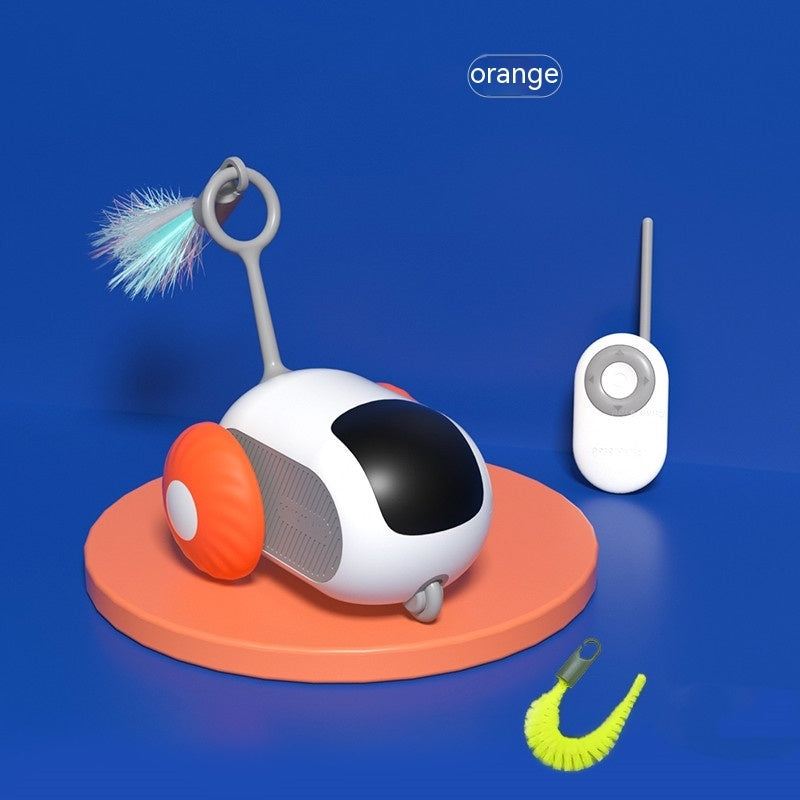 "Remote Control Interactive Cat Car Toy – USB Rechargeable, Automatic Self-Moving Smart Pet Toy"