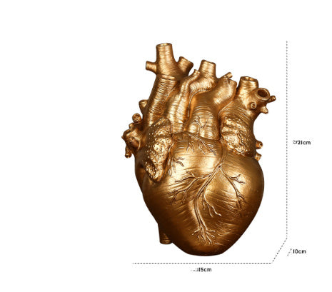 "Heart-Shaped Nordic Style Flower Vase – Artistic Desktop Plant Pot & Home Décor Ornament, Perfect Gift"