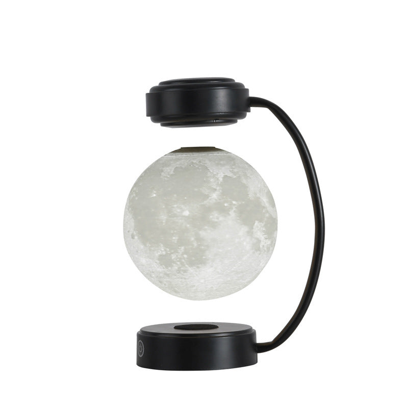 "3D LED Moon Night Light – Wireless Magnetic Levitating Rotating Floating Lamp for Home, Office & Bookshop Decor"