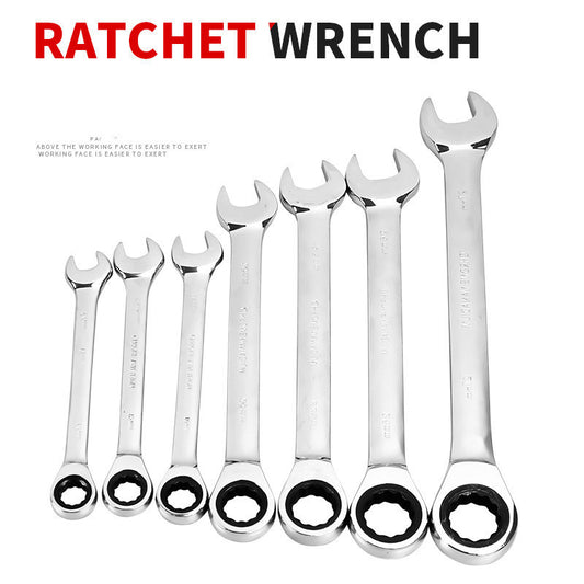 "Automatic Ratchet Combination Wrench – Mechanical Quick-Release Hand Tool"