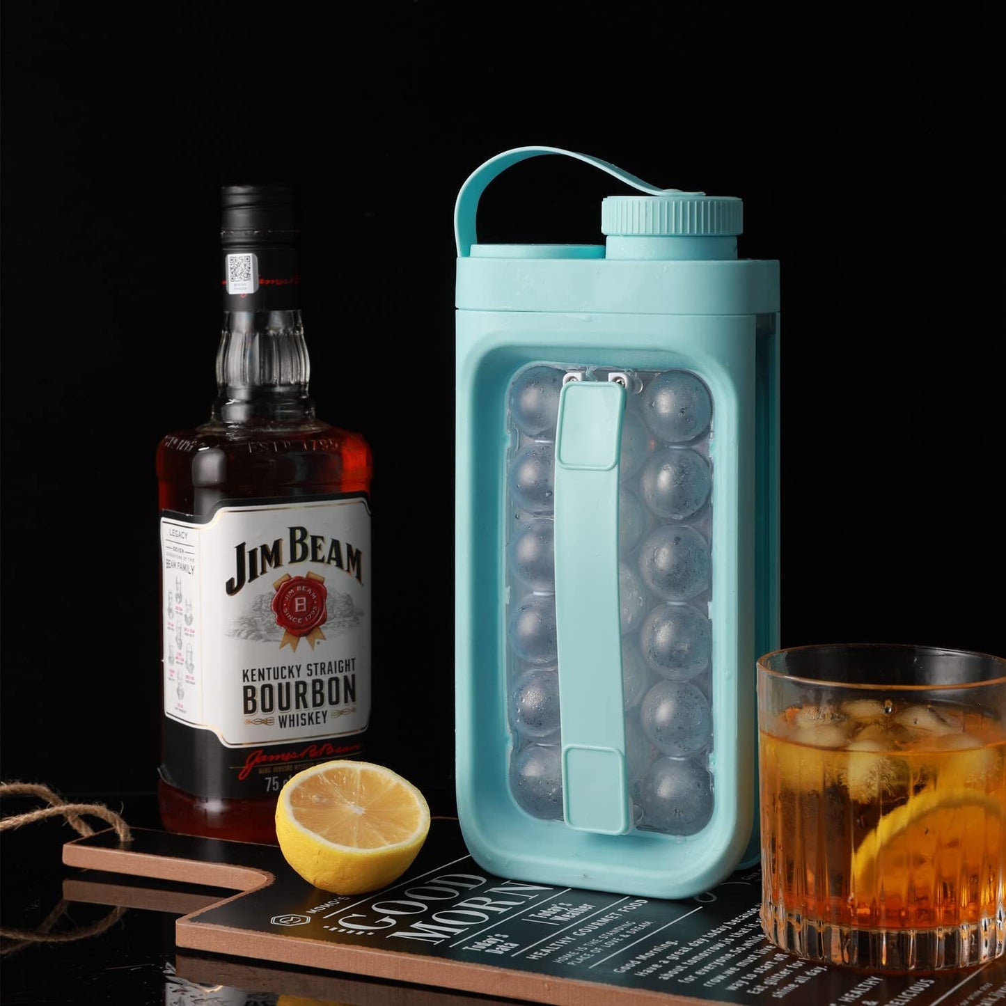 "2-in-1 Ice Ball Maker Kettle – Portable Quick-Release Cold Water Pitcher for Summer"