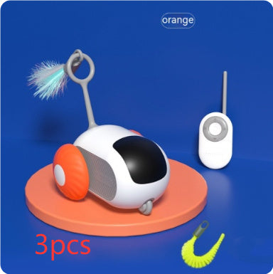 "Remote Control Interactive Cat Car Toy – USB Rechargeable, Automatic Self-Moving Smart Pet Toy"