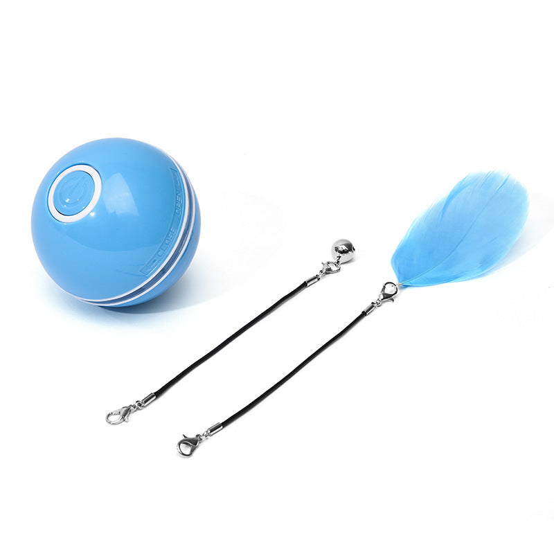 "LED Laser Electronic Rolling Cat Toy Ball – Interactive Funny Pet Toy for Cats"