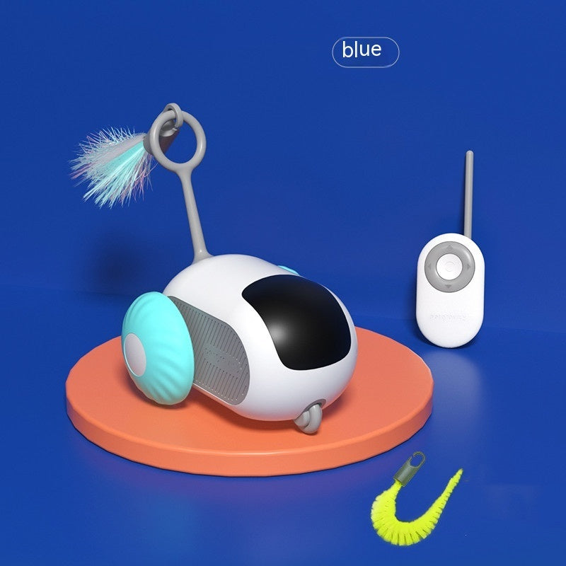 "Remote Control Interactive Cat Car Toy – USB Rechargeable, Automatic Self-Moving Smart Pet Toy"