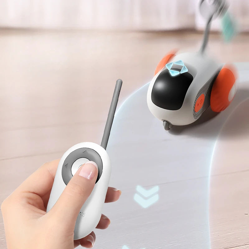 "Remote Control Interactive Cat Car Toy – USB Rechargeable, Automatic Self-Moving Smart Pet Toy"