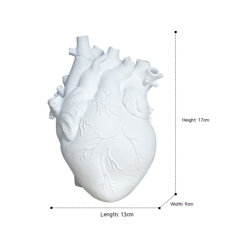 "Heart-Shaped Nordic Style Flower Vase – Artistic Desktop Plant Pot & Home Décor Ornament, Perfect Gift"