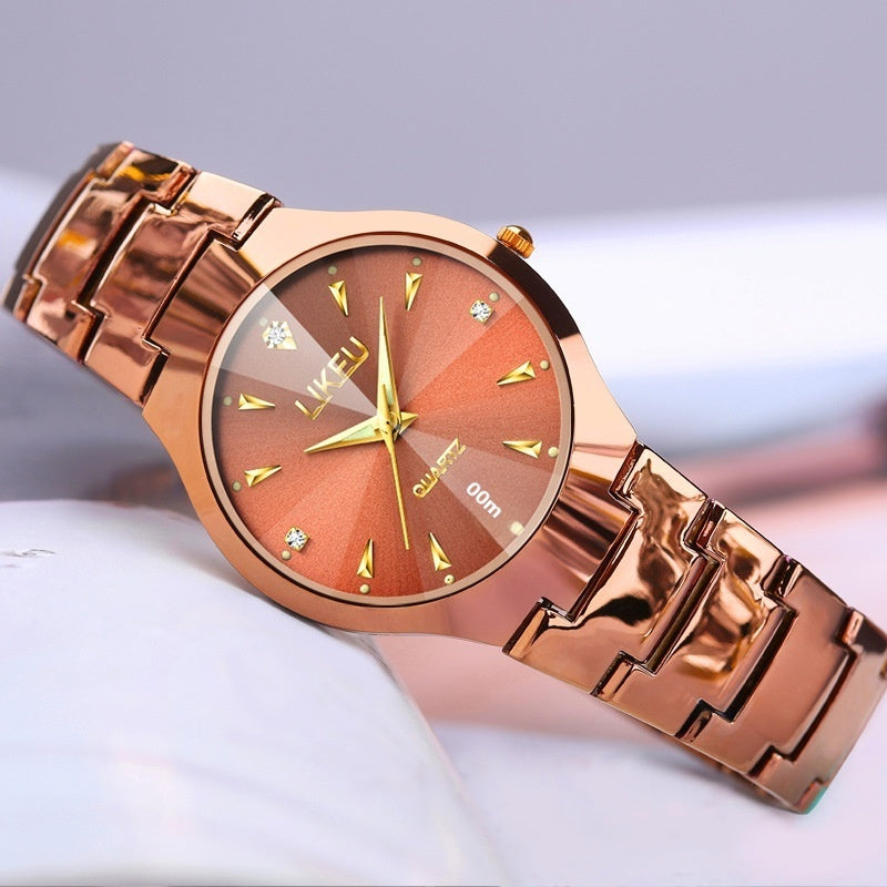 "Simple Temperament Women's Quartz Waterproof Watch"