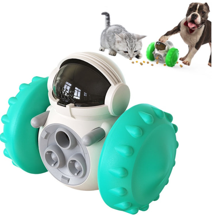 "Interactive Slow-Feed Balance Car Toy – Multifunctional Smart Feeding Toy for Cats & Dogs"