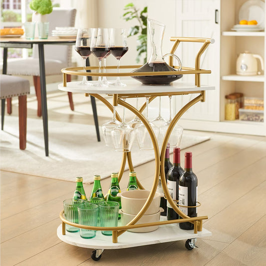 "Multi-Layer Serving Trolley for Drinks, Kitchen & Home Décor"