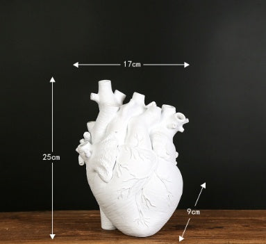 "Heart-Shaped Nordic Style Flower Vase – Artistic Desktop Plant Pot & Home Décor Ornament, Perfect Gift"