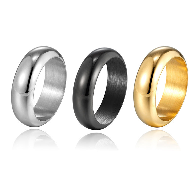 "Glossy Electroplated Ring – Unique Personality Jewelry for Men & Women"