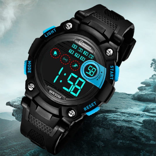 "Waterproof Anti-Fall Multifunctional Sports Electronic Watch for Students"