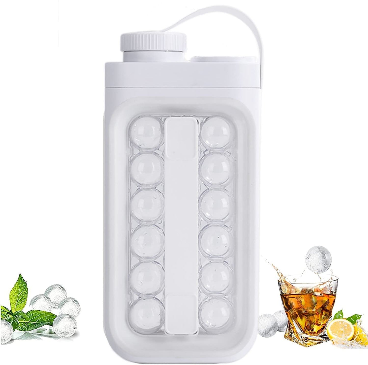 "2-in-1 Ice Ball Maker Kettle – Portable Quick-Release Cold Water Pitcher for Summer"