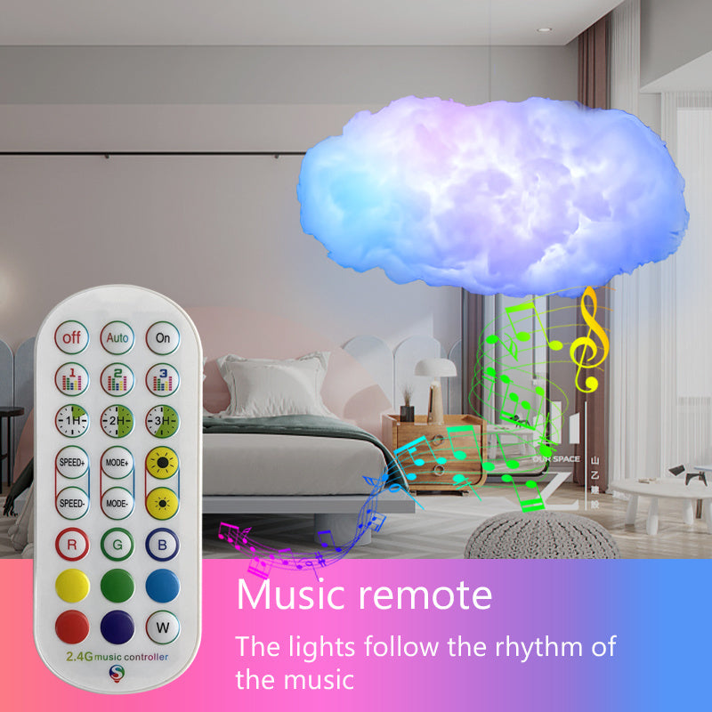 "USB Cloud Light with APP Control & Music Sync – 3D RGBIC Ambient Lamp with Lightning Simulation for Bedroom & Room Decor"