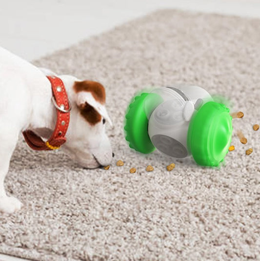 "Interactive Slow-Feed Balance Car Toy – Multifunctional Smart Feeding Toy for Cats & Dogs"