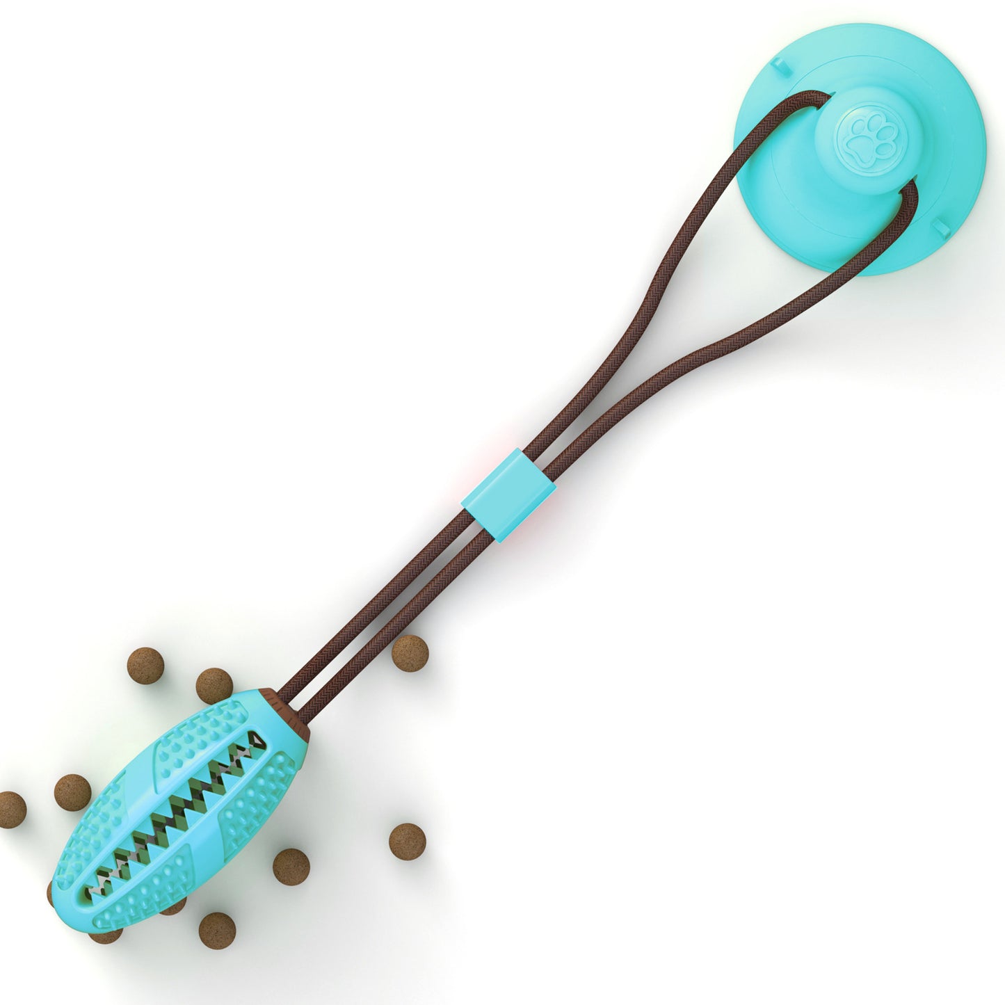 "Silicone Suction Cup Dog Tug Toy – Interactive Chew Ball for Tooth Cleaning & Play"