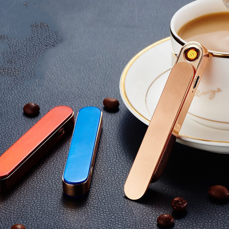 "Electronic Cigarette Lighter – Rechargeable USB Windproof Lighter for Vaping & Outdoor Use"