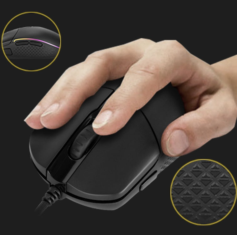 Ergonomic Gaming Mouse – High-Precision Wired/Wireless RGB LED Mouse for Gamers"