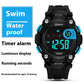 "Waterproof Anti-Fall Multifunctional Sports Electronic Watch for Students"