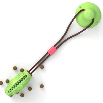 "Silicone Suction Cup Dog Tug Toy – Interactive Chew Ball for Tooth Cleaning & Play"