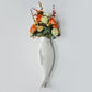 Simple Modern Creative Wall Ceramic Goldfish Vase Restaurant Mural Wall Hanging Three-Dimensional Wall Decoration