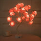 Rose Flower Lamp USB Battery Operated LED Table Lamp Bonsai Tree Night Lights Garland Bedroom Decoration Lights Home Decor