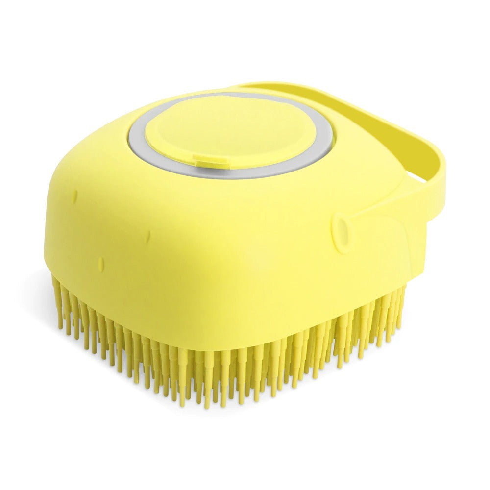 "Pet Dog Shampoo Massager Brush – Soft Silicone Grooming & Bathing Comb for Cats & Dogs"
