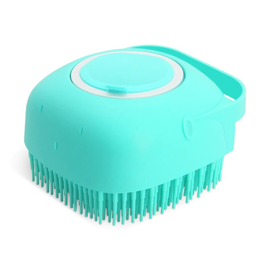 "Pet Dog Shampoo Massager Brush – Soft Silicone Grooming & Bathing Comb for Cats & Dogs"