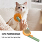 "Pet Pumpkin Self-Cleaning Slicker Brush – Gentle Grooming Tool for Dogs, Cats, Puppies & Rabbits"