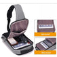 "Anti-Theft USB Charging Chest Bag – Secure Hands-Free Crossbody with Built-In USB Port"