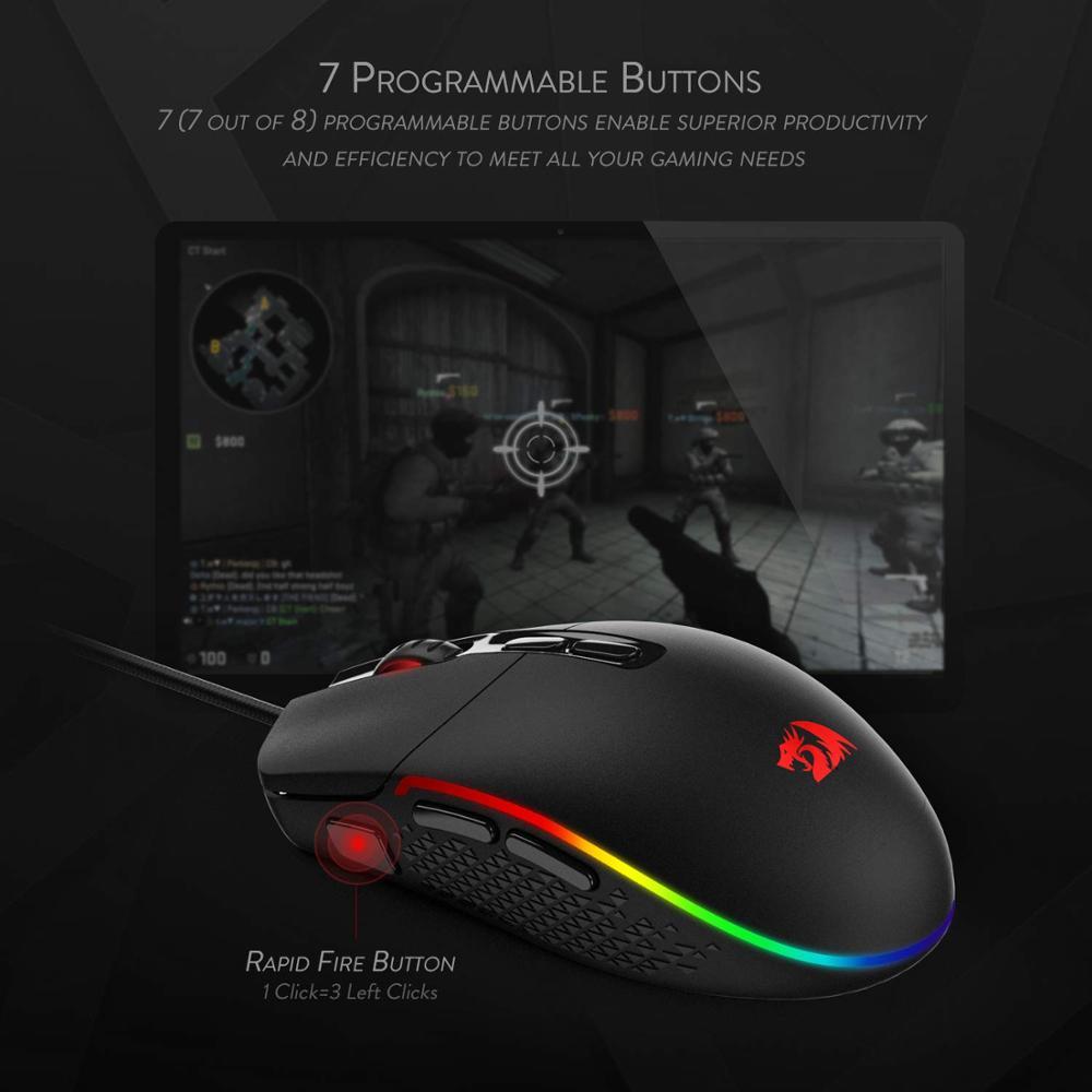 Ergonomic Gaming Mouse – High-Precision Wired/Wireless RGB LED Mouse for Gamers"