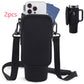 "Slok Water Bottle Carrier Bag – Adjustable Strap Holder Compatible with 40oz Tumbler for Outdoor Walking, Hiking & Sports (Blue Purple)"