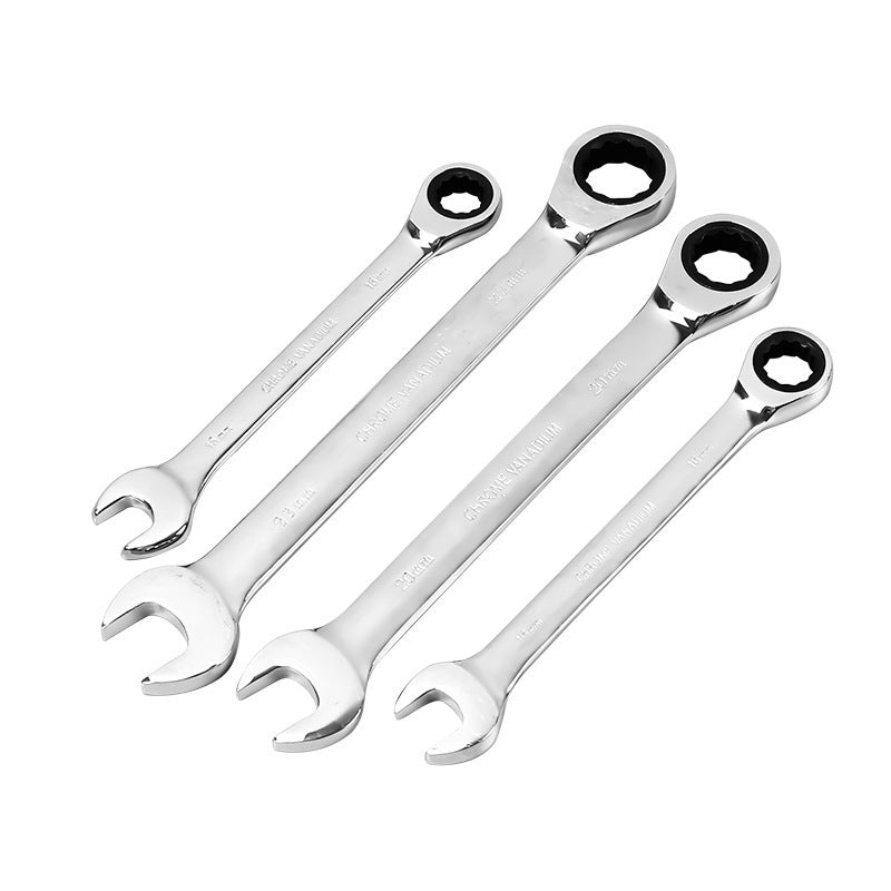 "Automatic Ratchet Combination Wrench – Mechanical Quick-Release Hand Tool"