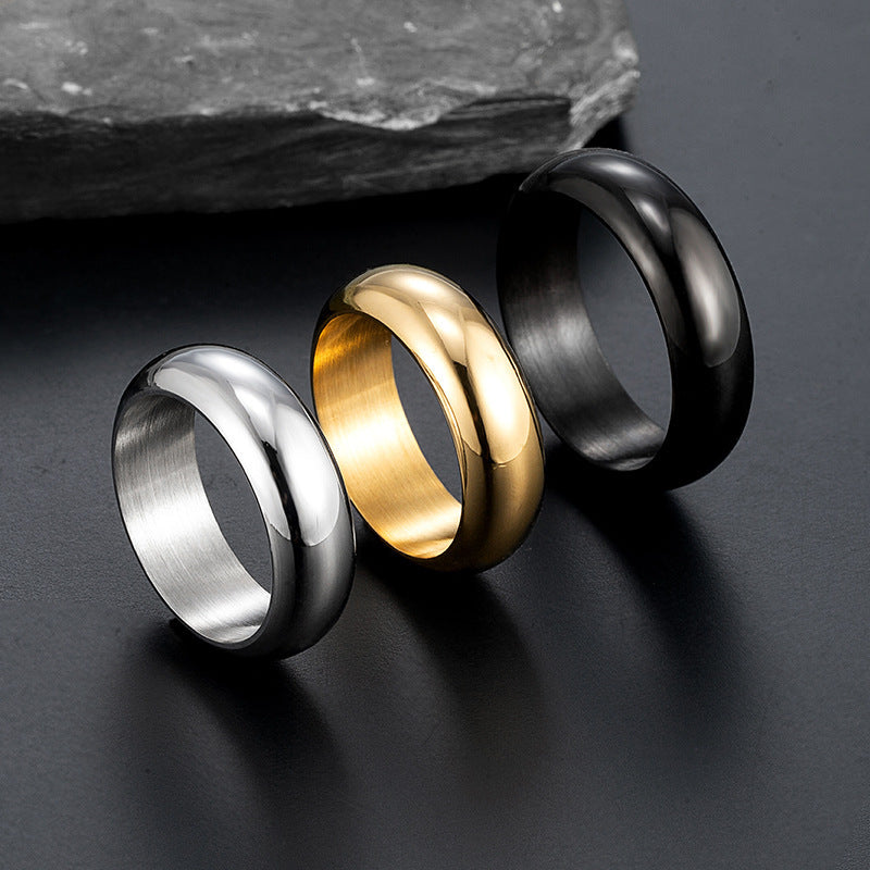 "Glossy Electroplated Ring – Unique Personality Jewelry for Men & Women"