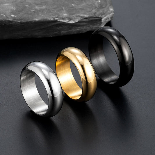 "Glossy Electroplated Ring – Unique Personality Jewelry for Men & Women"