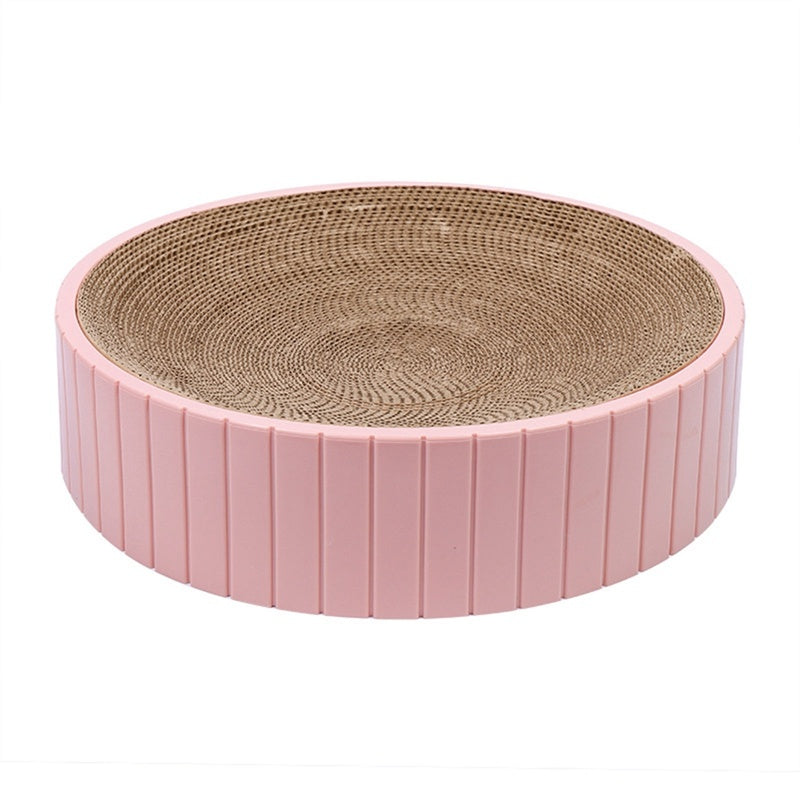 "Round Cat Scratch Plate – Durable Pet Scratching Pad for Cats"