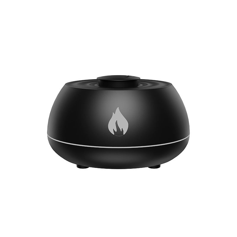 "Flame Humidifier & Aromatherapy Diffuser – 7-Color LED Light, 130ML USB Essential Oil Diffuser for Home & Room Fragrance"