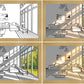 "LED Wall Art Night Light – Modern Decorative Bedside Lamp with Simulated Sunshine Effect"
