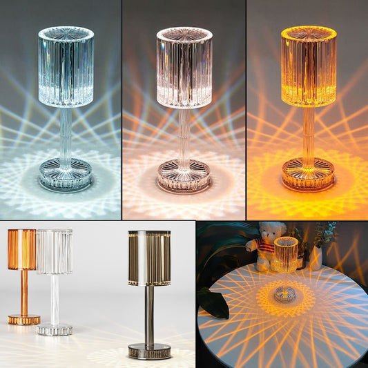 "Crystal Diamond Table Lamp – Romantic Warm LED Night Light for Home Décor & Gifts"