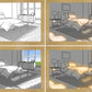 "LED Wall Art Night Light – Modern Decorative Bedside Lamp with Simulated Sunshine Effect"