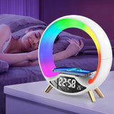 "O Light 3-in-1 Wireless Charging Station with Bluetooth Speaker & LED Night Light – Multifunctional Desk & Bedside Lamp"