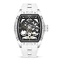 "Men's Stainless Steel Automatic Mechanical Watch – Hollow Shell Design"